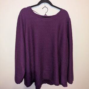 Croft & Barrow Purple Crew Neck Sweater